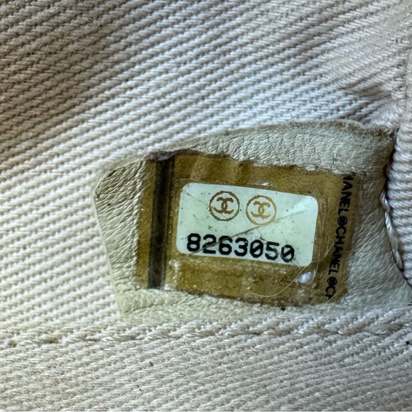 🔥Authentic Chanel lambskin chocolate bar, canvas small tote bag - Picture 15 of 15